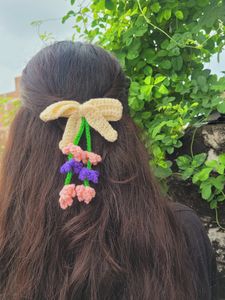 Crochet Floral Hair Clip🎀💟🌸