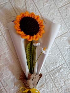Crochet Sunflower Bouquet