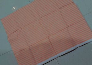 Men's Striped unstriched Peach Casual Shirt