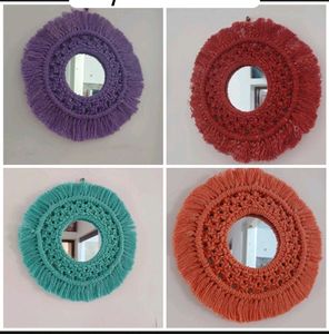 9.5 Macrame Mirror