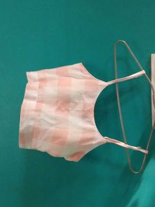 Pink Checkered Tank Top