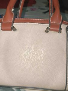 Tan &amp; Brown Satchel