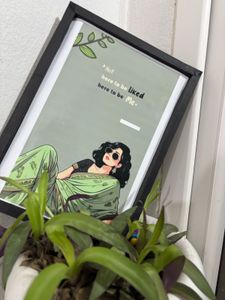🖼️🌷Framed &#39;Not Here to Be Liked&#39; Print