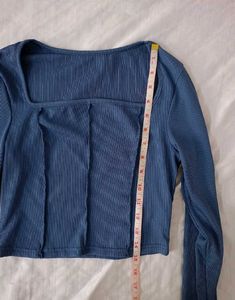 Blue Square Neck Urbanic Top