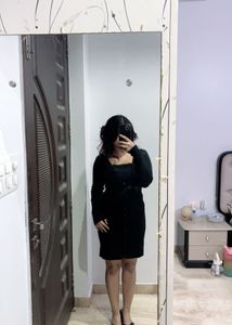 Black Button-Down Dress.NOT WORN EVEN ONCE