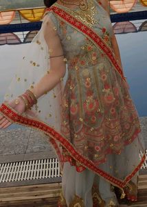 Puplum Style Top And Sharara