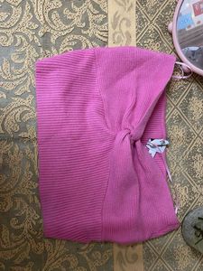 Pink Knitted tube top