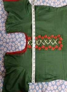 Green Contrast Pant Suit