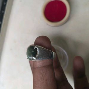 Natural Cat’s Eye Lahsuniya Gemstone Silver Ring |