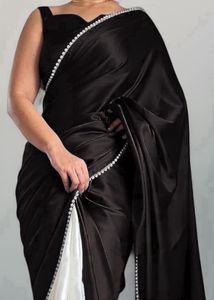Women Saree black & white colour