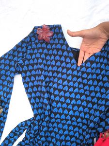 Fitted Printeresty Kurti 💙