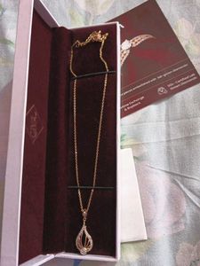 Elegant Gold Necklace 925 silver