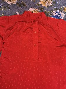 Red Vintage Style Top
