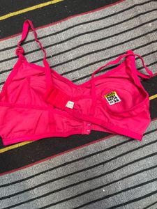Hot Pink Color Bra
