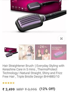 Philips Hair Straightener Brush