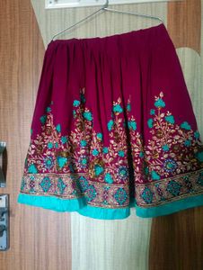 Embroidered Kurta Sharara Set