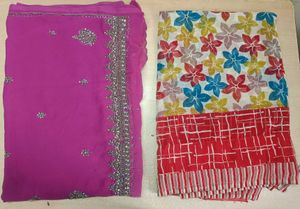 2 Saree Set of festive style.