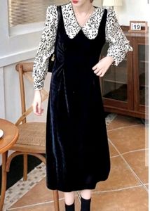 Korean Velvet Dress