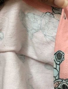 Lilo And Stitch Print Peach T-shirt for Women