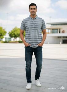 Small  Striped Polo Shirt