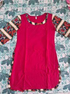 Pink Floral Print Tunic