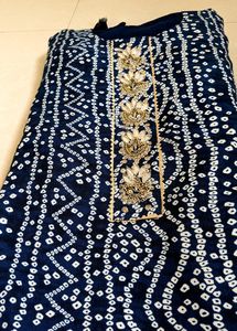 Jaipuri Gota Patti Suit Embroided With Dupatta