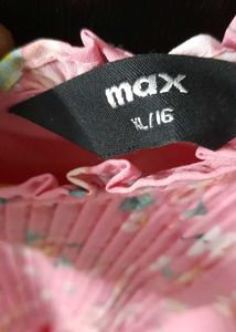 Pink Floral Top From Brand MAX