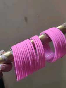 Pink Velvet Bangles