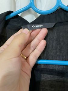 black button up shirt