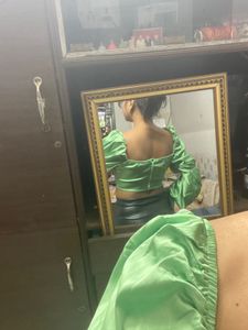 Green Corset Top