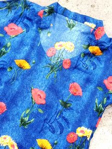 Floral Print Kurta