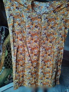 Patterned Nightgown Dress