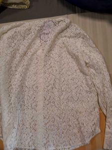 White Net Shirt