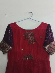 Elegant Red Ethnic Gown