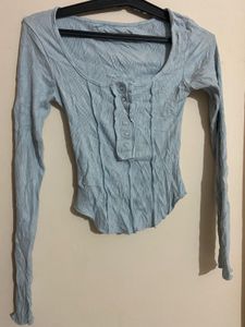 Cyan Corset Top