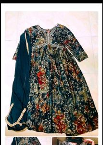 Floral Anarkali Kurta Set