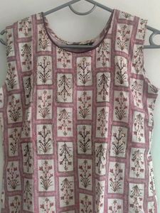 💜 Floral Print Sleeveless Dress