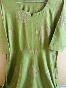 Elegant Green A-line Kurta