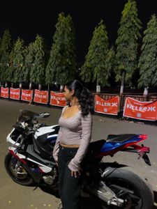 Striped Open Back Top