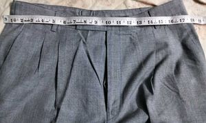 Grey Pleated Pants