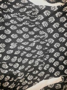 Black &amp; White Print Mini Dress