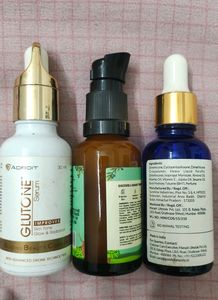 7 EMPTY serum Bottles