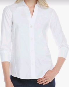 combo of white shirt and charcoal jeans