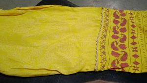 Ethnic Yellow Printed Kurta