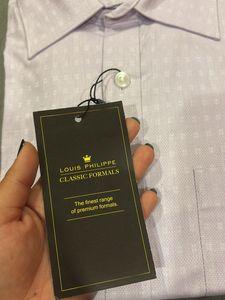 Louis Philippe Classic textured Self Design Shirt