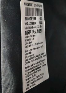 Code by Lifestyle Black Textured Clutch