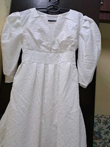 NEW* White Puff Sleeve Dress