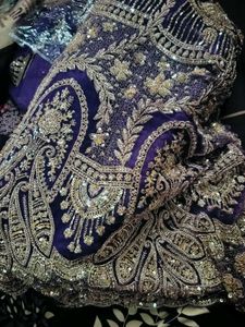 Purple Embellished Lehenga Choli