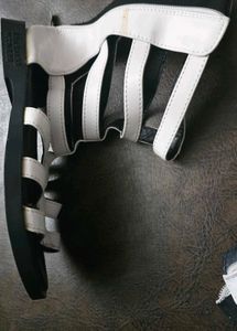 White Gladiator Sandals