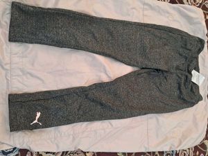 Puma Black Cotton High Rise Joggers
